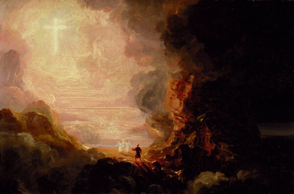 The Pilgrim of the World at the End of His Journey by Thomas Cole, hand-painted oil painting reproduction