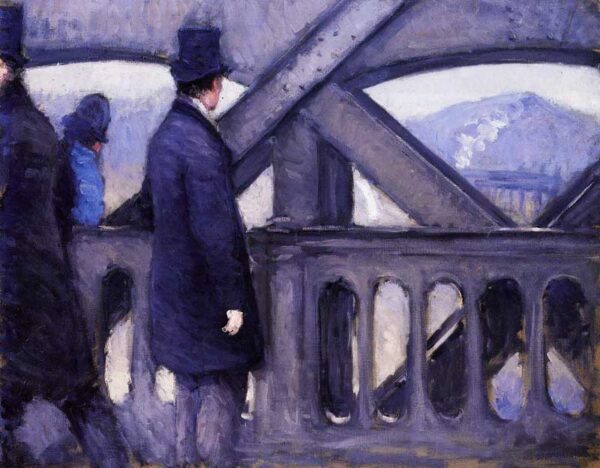 The Pont de Europe (Study) by Gustave Caillebotte, hand-painted oil painting reproduction