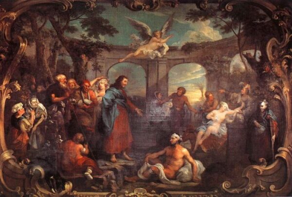 The Pool Of Bethesda by William Hogarth, hand-painted oil painting reproduction
