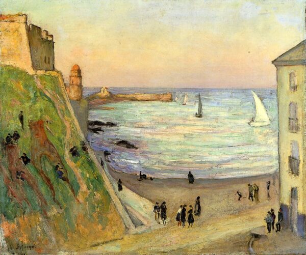 The Port at Collioure by Gustave Loiseau, hand-painted oil painting reproduction