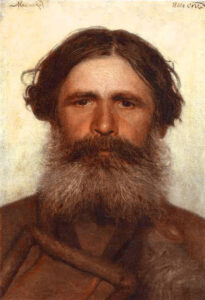 The Portrait of a Peasant by Ivan Nikolaevich Kramskoy, hand-painted oil painting reproduction