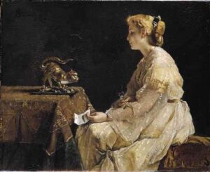 The Present by Alfred Stevens, hand-painted oil painting reproduction