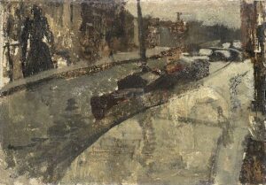 The Prinsengracht at the Lauriergracht Amsterdam by George Hendrik Breitner, hand-painted oil painting reproduction