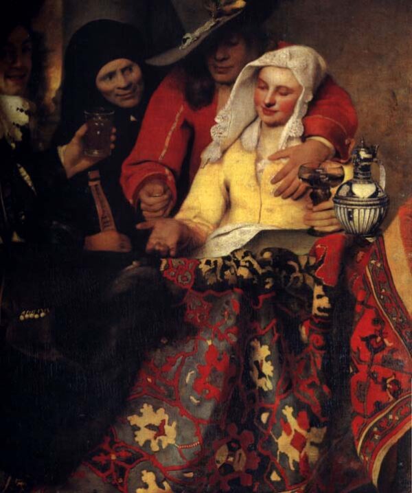 The Procuress by Johannes Vermeer, hand-painted oil painting reproduction