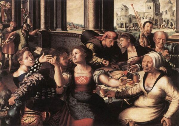 The Prodigal Son by Jan Sanders van Hemessen, hand-painted oil painting reproduction
