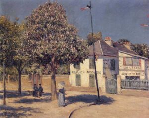 The Promenade at Argenteuil by Gustave Caillebotte, hand-painted oil painting reproduction