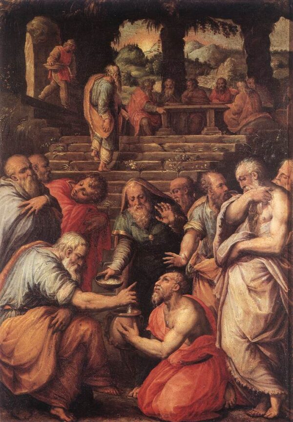 The Prophet Elisha by Giorgio Vasari, hand-painted oil painting reproduction