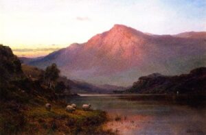 The Quiet Waters of Loch Lomond by Alfred de Breanski Snr, hand-painted oil painting reproduction