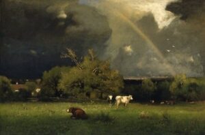 The Rainbow by George Inness, hand-painted oil painting reproduction