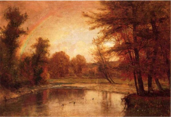 The Rainbow by Thomas Worthington Whittredge, hand-painted oil painting reproduction
