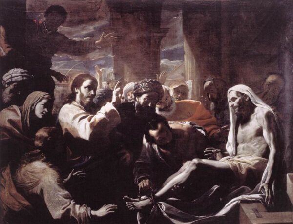 The Raising of Lazarus by Mattia Preti, hand-painted oil painting reproduction