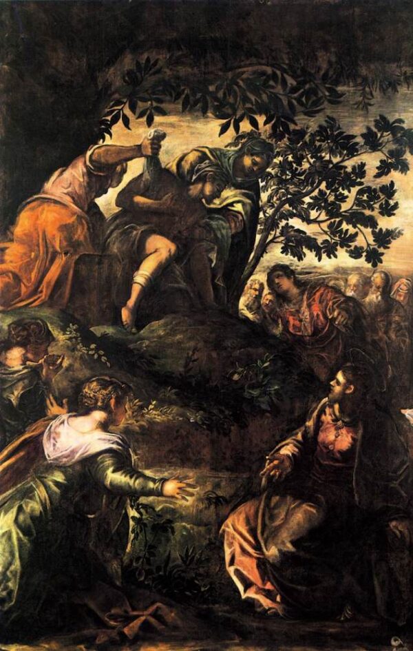 The Raising of Lazarus by Tintoretto, hand-painted oil painting reproduction