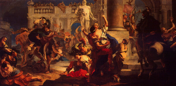The Rape of the Sabine Women by Giovanni Battista Tiepolo, hand-painted oil painting reproduction