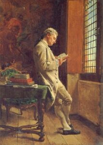 The Reader in White by Jean-Louis Ernest Meissonier, hand-painted oil painting reproduction