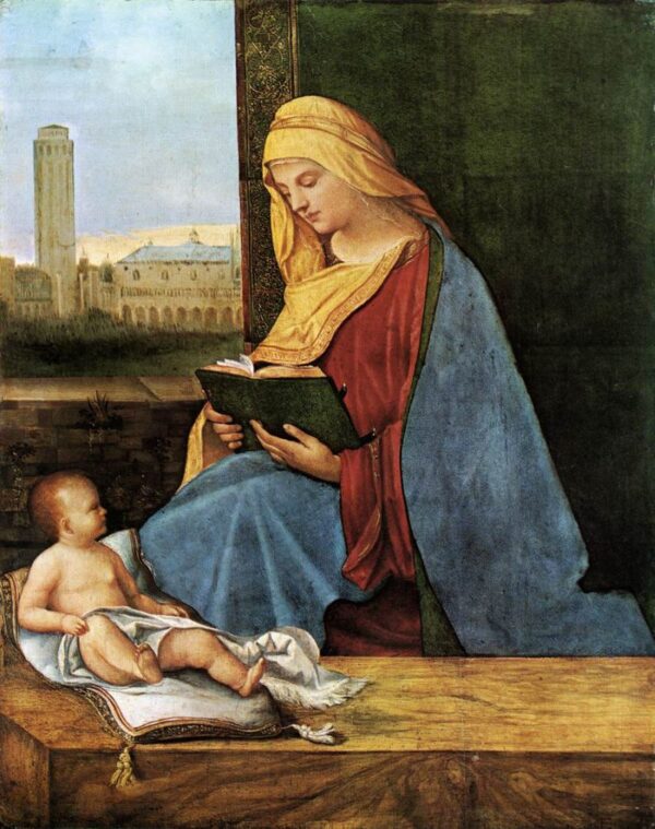 The Reading Madonna by Giorgione, hand-painted oil painting reproduction