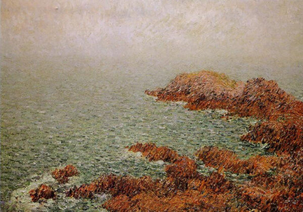 The Red Rocks by Gustave Loiseau, hand-painted oil reproduction