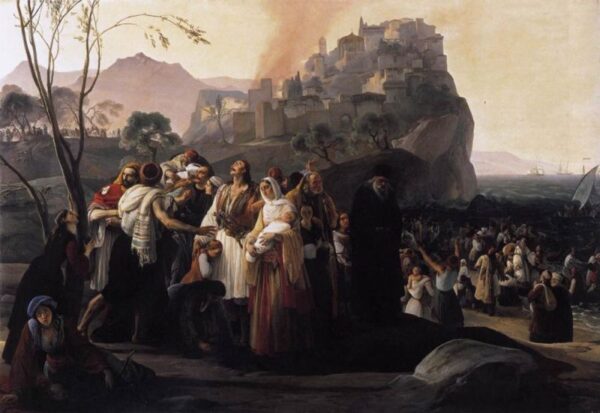 The Refugees of Parga by Francesco Hayez, hand-painted oil painting reproduction