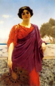 The Rendezvous by John William Godward, hand-painted oil painting reproduction