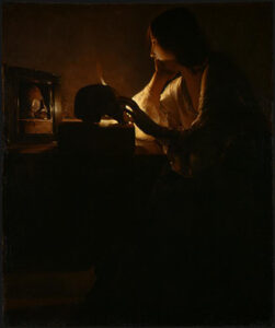 The Repentant Magdalene by Georges de La Tour, hand-painted oil painting reproduction