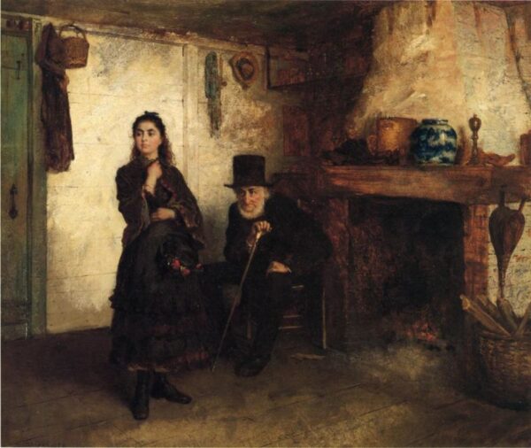 The Reprimand by Eastman Johnson, hand-painted oil painting reproduction