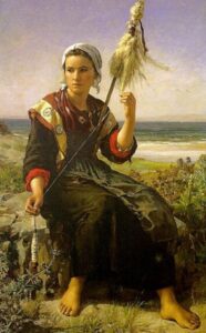 The Rest of the Haymakers by Jules Breton, hand-painted oil painting reproduction
