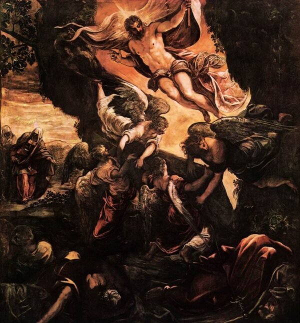 The Resurrection of Christ by Tintoretto, hand-painted oil painting reproduction