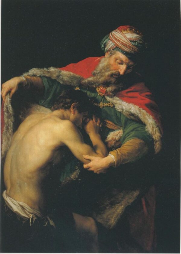 The Return Of The Prodigal Son by Pompeo Batoni, hand-painted oil painting reproduction
