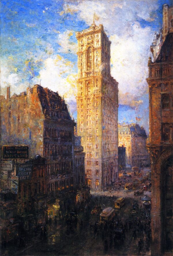 The Rialto by Colin Campbell Cooper, hand-painted oil painting reproduction