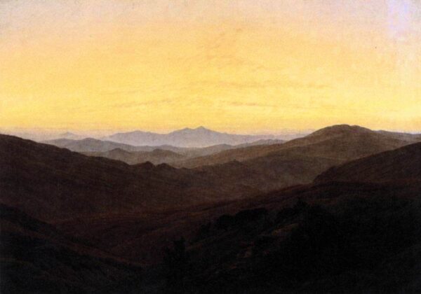 The Riesengebirge by Caspar David Friedrich, hand-painted oil painting reproduction