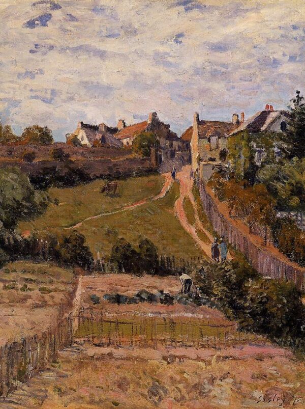 The Rising Path by Alfred Sisley, hand-painted oil painting reproduction
