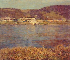 The River by Robert Spencer, hand-painted oil painting reproduction