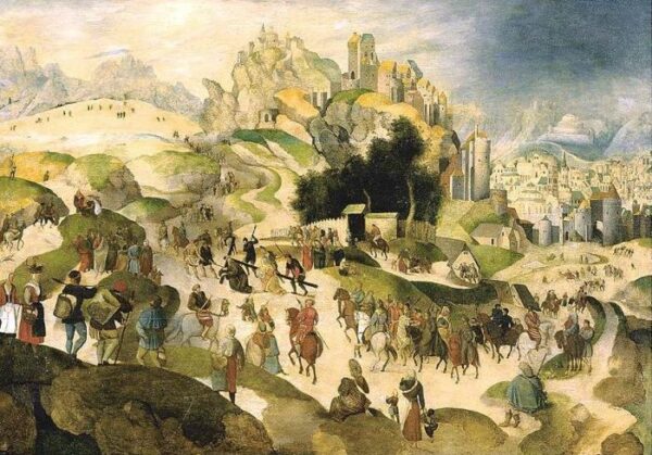 The Road To Calvary by Abel Grimmer, hand-painted oil painting reproduction