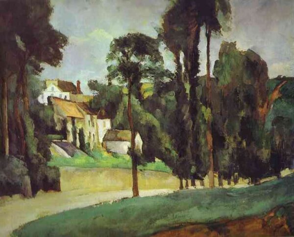 The Road at Pontoise by Paul Cézanne, hand-painted oil reproduction