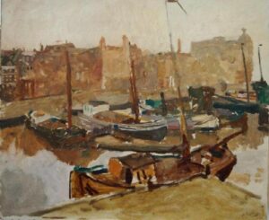 The Rokin in Amsterdam by George Hendrik Breitner, hand-painted oil painting reproduction