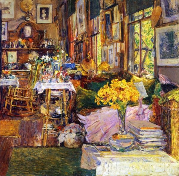 The Room of Flowers by Frederick Childe Hassam, hand-painted oil painting reproduction