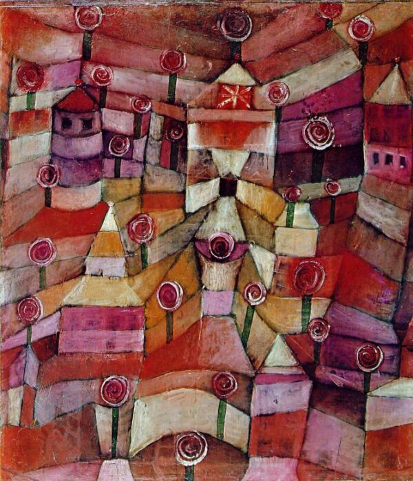 The Rose Garden by Paul Klee, hand-painted oil painting reproduction