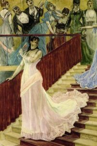 The Row by Félicien Rops, hand-painted oil painting reproduction