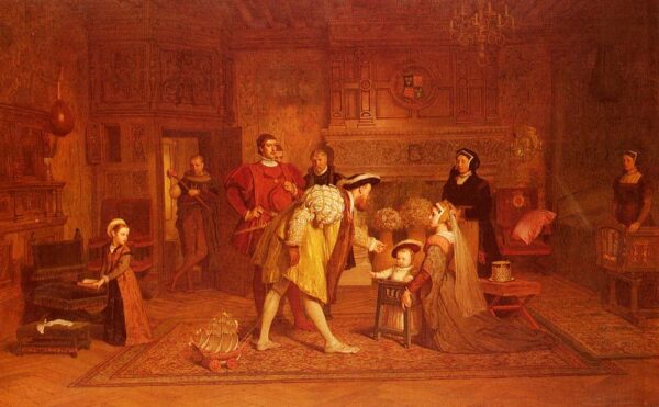 The Royal Nursery by Marcus Stone, hand-painted oil painting reproduction