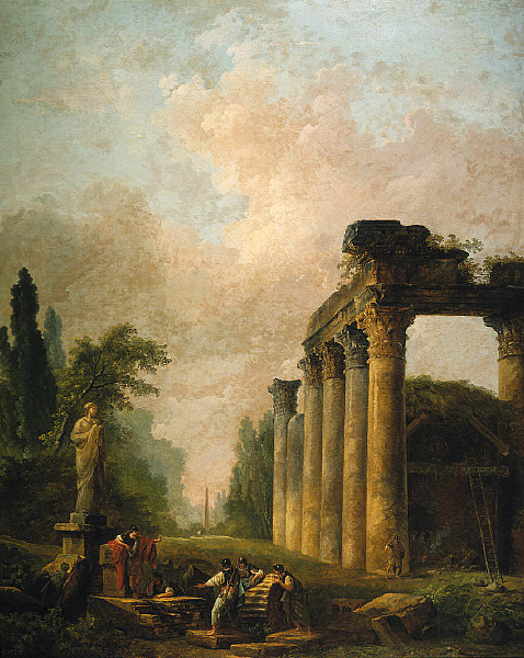 The Ruin by Hubert Robert, hand-painted oil reproduction