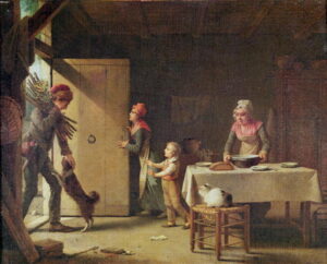 The Rustic Family 1815 by Martin Drolling, hand-painted oil painting reproduction