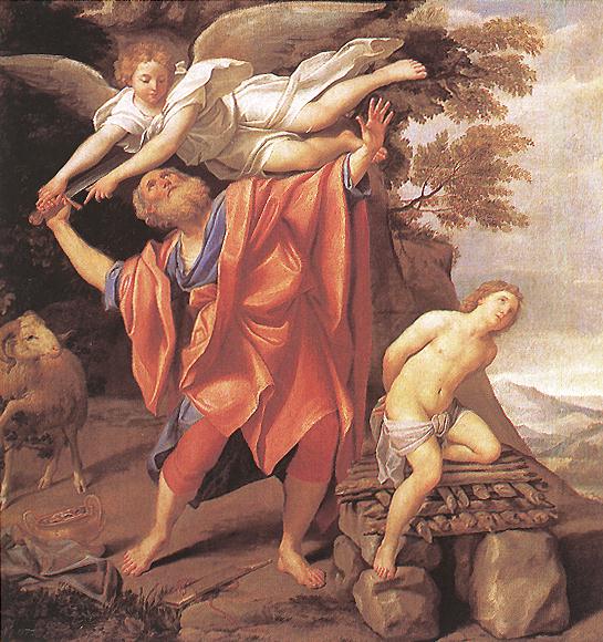 The Sacrifice of Isaac by Domenichino, hand-painted oil reproduction