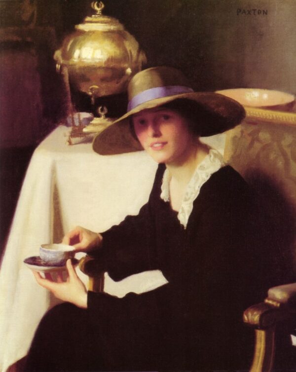 The Samovar by William McGregor Paxton, hand-painted oil painting reproduction