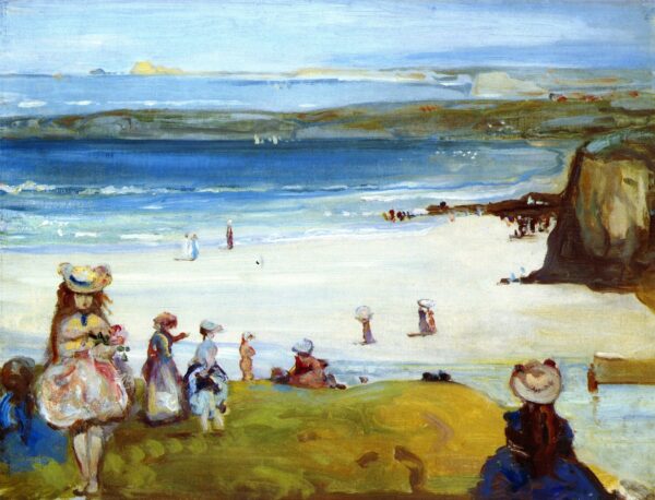 The Sands Newquay by Charles Conder, hand-painted oil painting reproduction