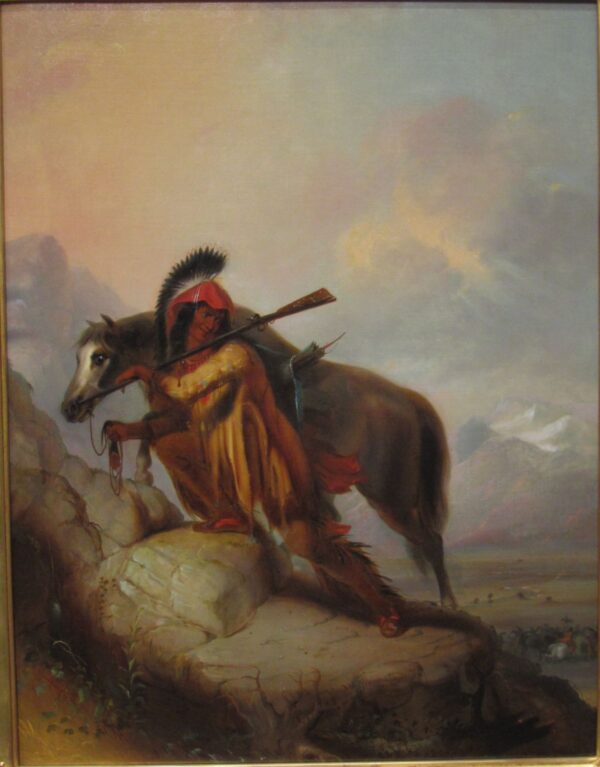 The Scalplock by Alfred Jacob Miller, hand-painted oil painting reproduction