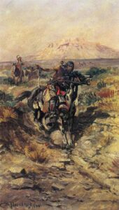 The Scouting Party by Charles Marion Russell, hand-painted oil painting reproduction