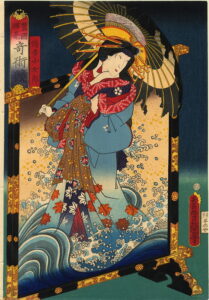 The Screen by Utagawa Kunisada, hand-painted oil painting reproduction