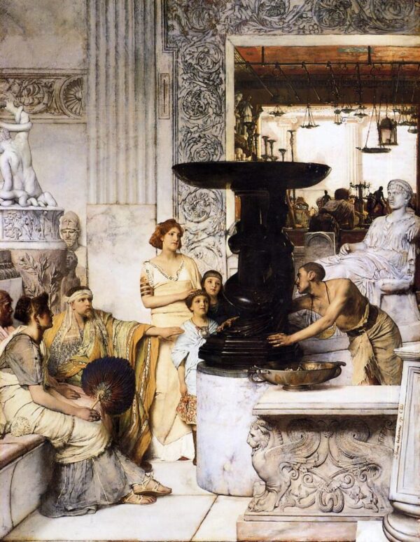 The Sculpture Gallery by Lawrence Alma-Tadema, hand-painted oil painting reproduction