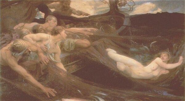 The Sea Maiden by Herbert Draper, hand-painted oil painting reproduction