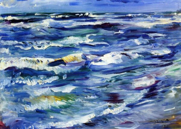 The Sea near La Spezia by Lovis Corinth, hand-painted oil painting reproduction