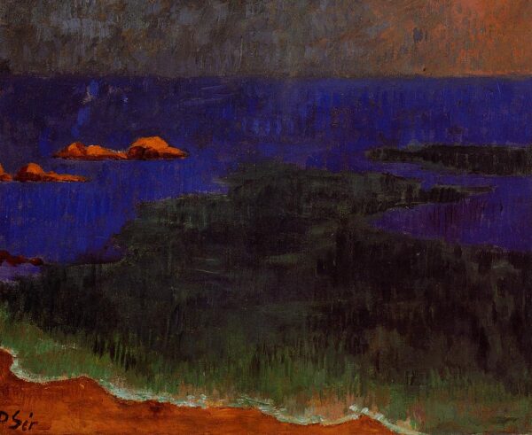 The Seat at Poldu – Sunset by Paul Sérusier, hand-painted oil painting reproduction